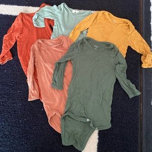 Kyte baby long sleeve bodysuit bundle. 3-6